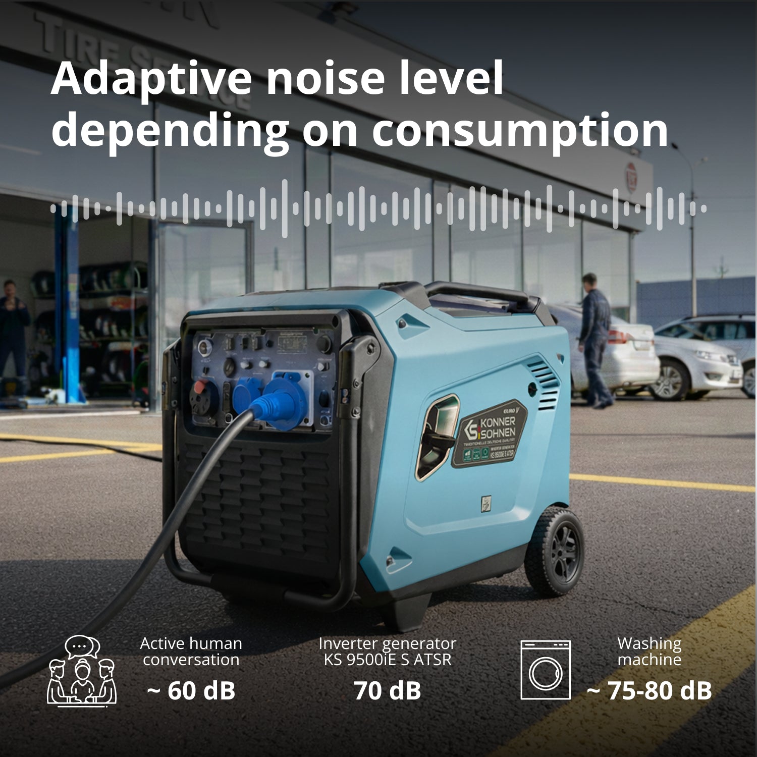 Invertorový generátor KS 9500iE S ATSR