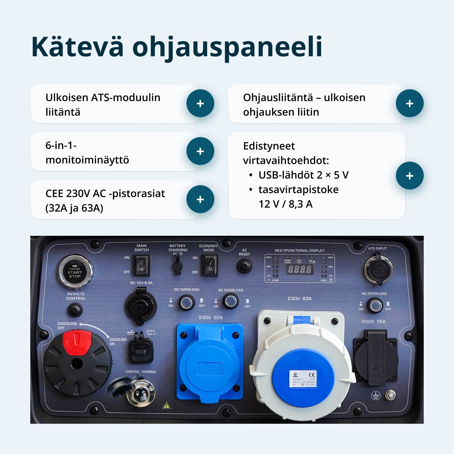 Inverterigeneraattori KS 9500iE S ATSR