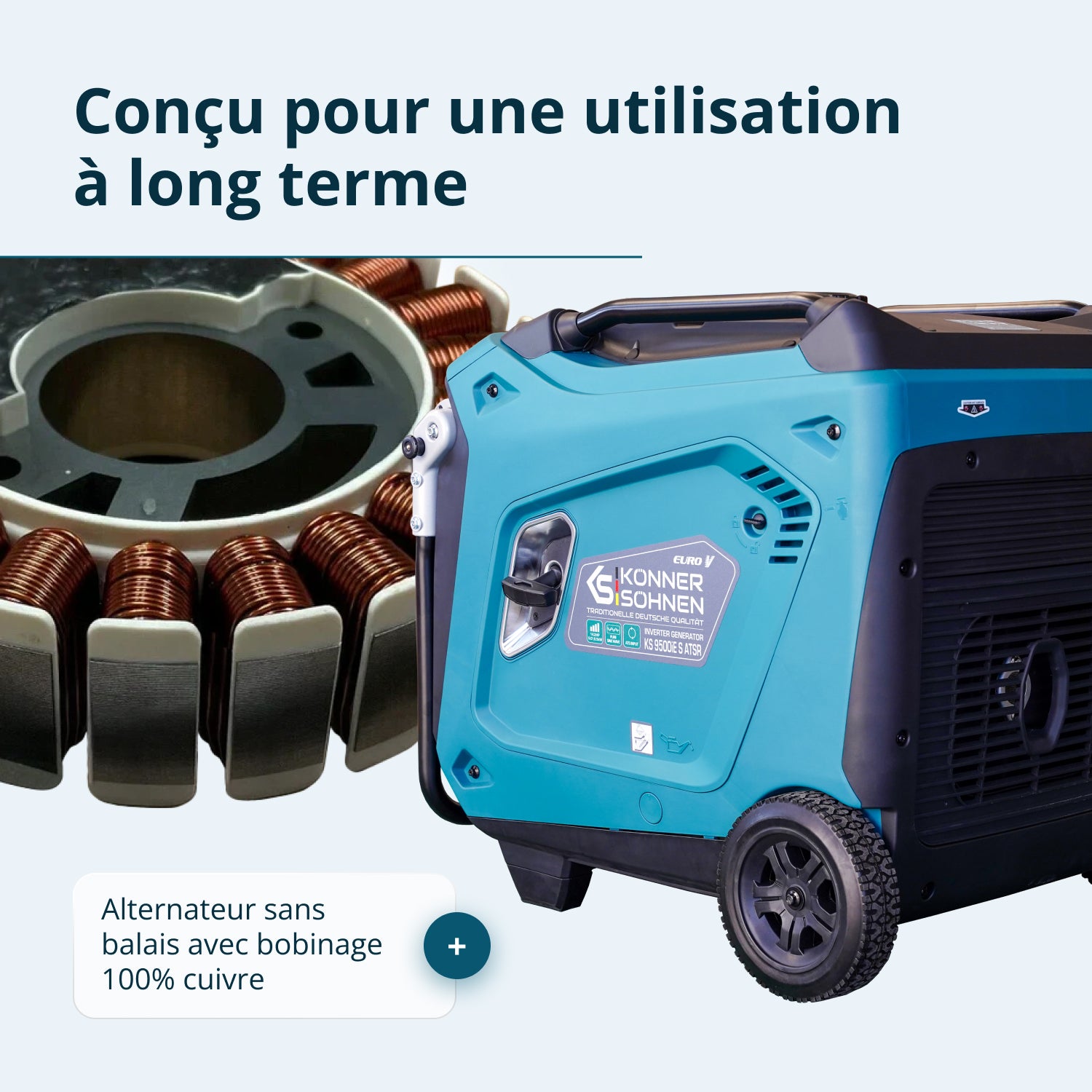 Groupe électrogène Inverter KS 9500iE S ATSR