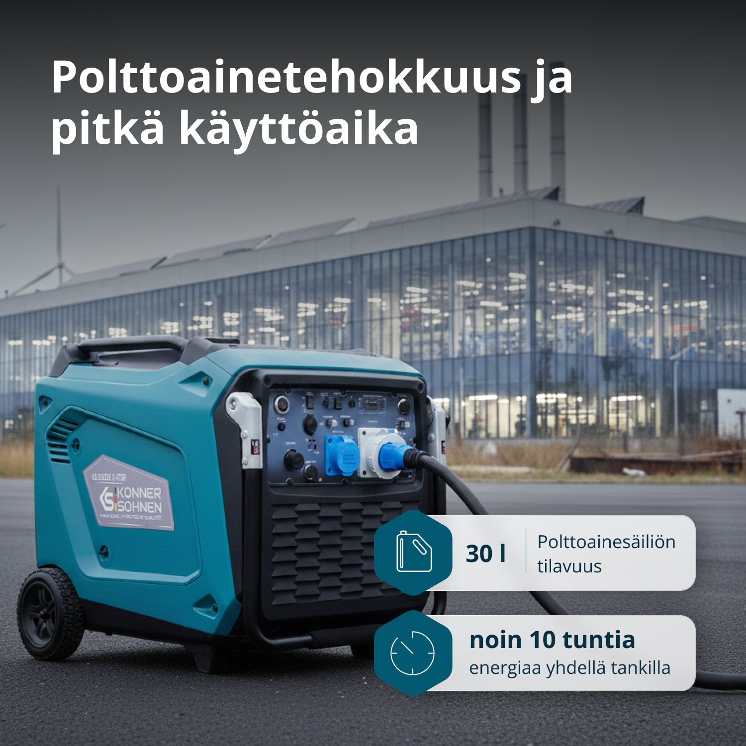 Inverterigeneraattori KS 9500iE S ATSR