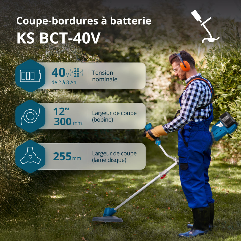 Kit promotionnel de soin du gazon KS 43LM-BCT40V-SET