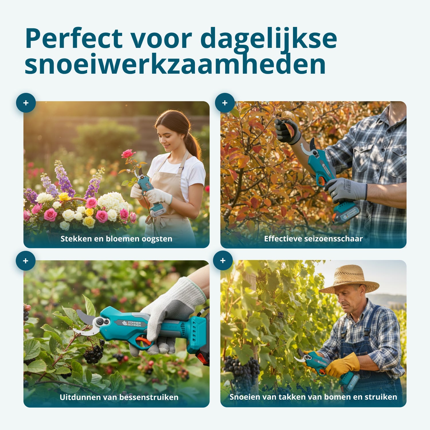 Snoerloze Elektrische Snoeischaar KS CPS20V-32 Case