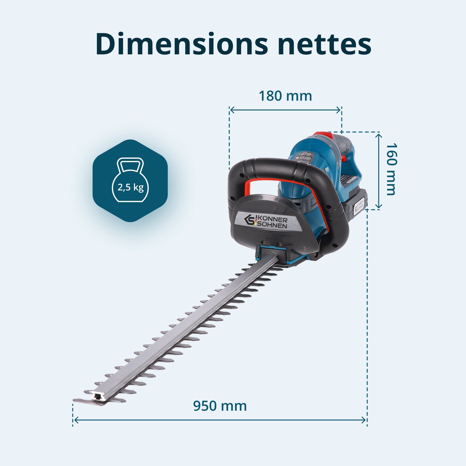 Taille-haie sur batterie KS HT-20V