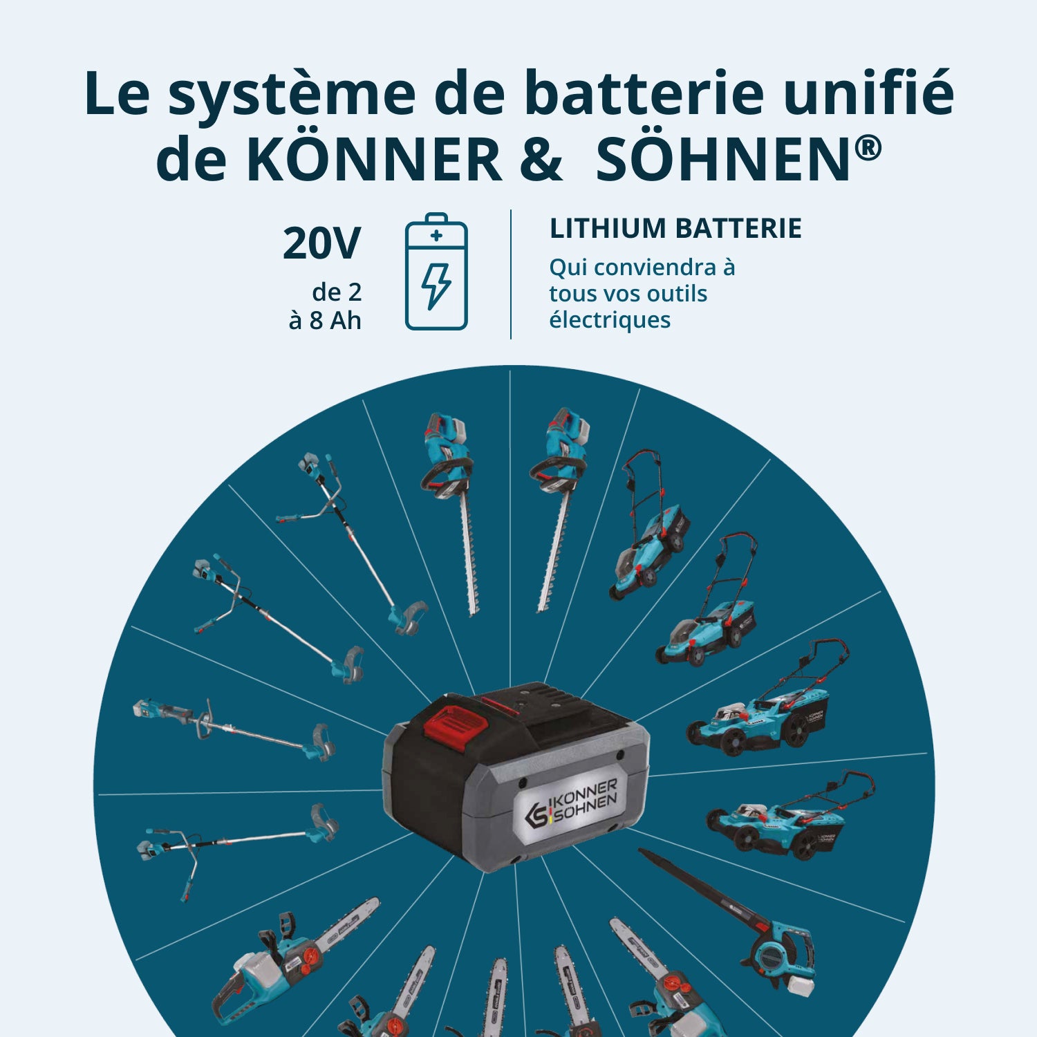 Taille-haie sur batterie KS HT-20V