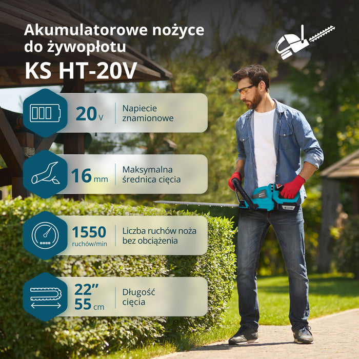 Zestaw promocyjny do przycinania żywopłotów KS LBV-HT-SET