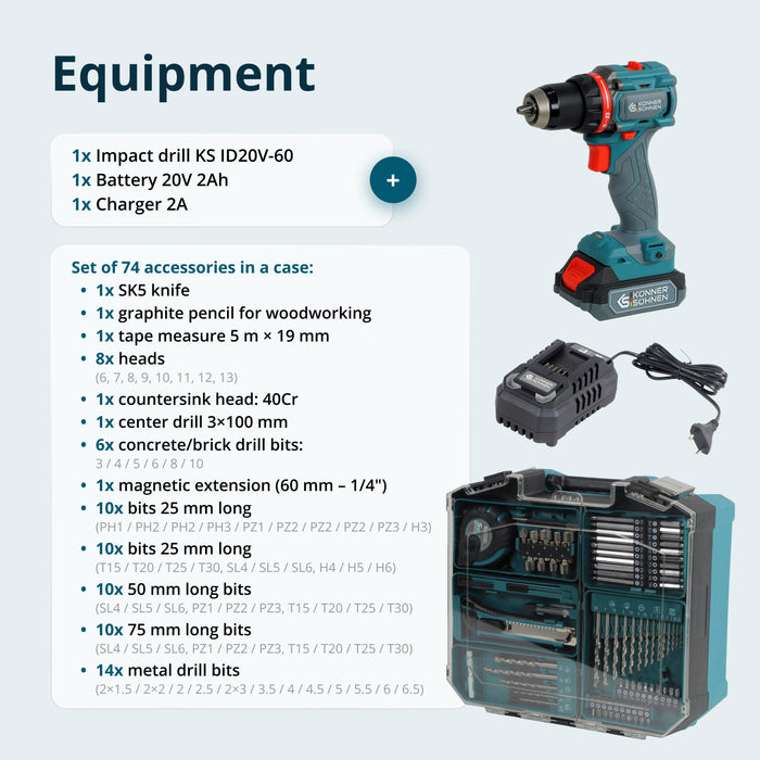 Bežični Master Set KS ID20V-60 KIT 74