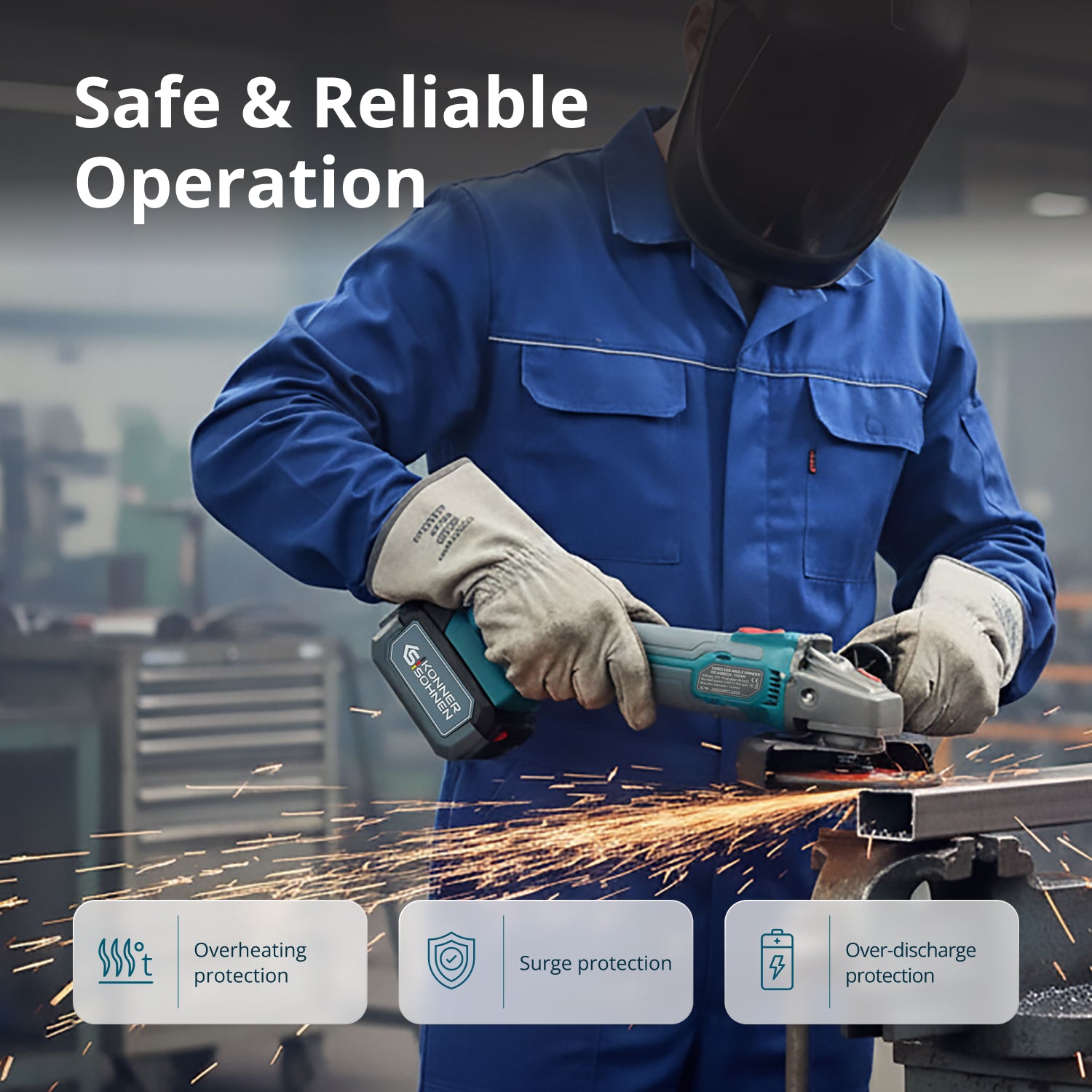 Conjunto Mestre Sem Fios KS IDAGB 20V SET 1