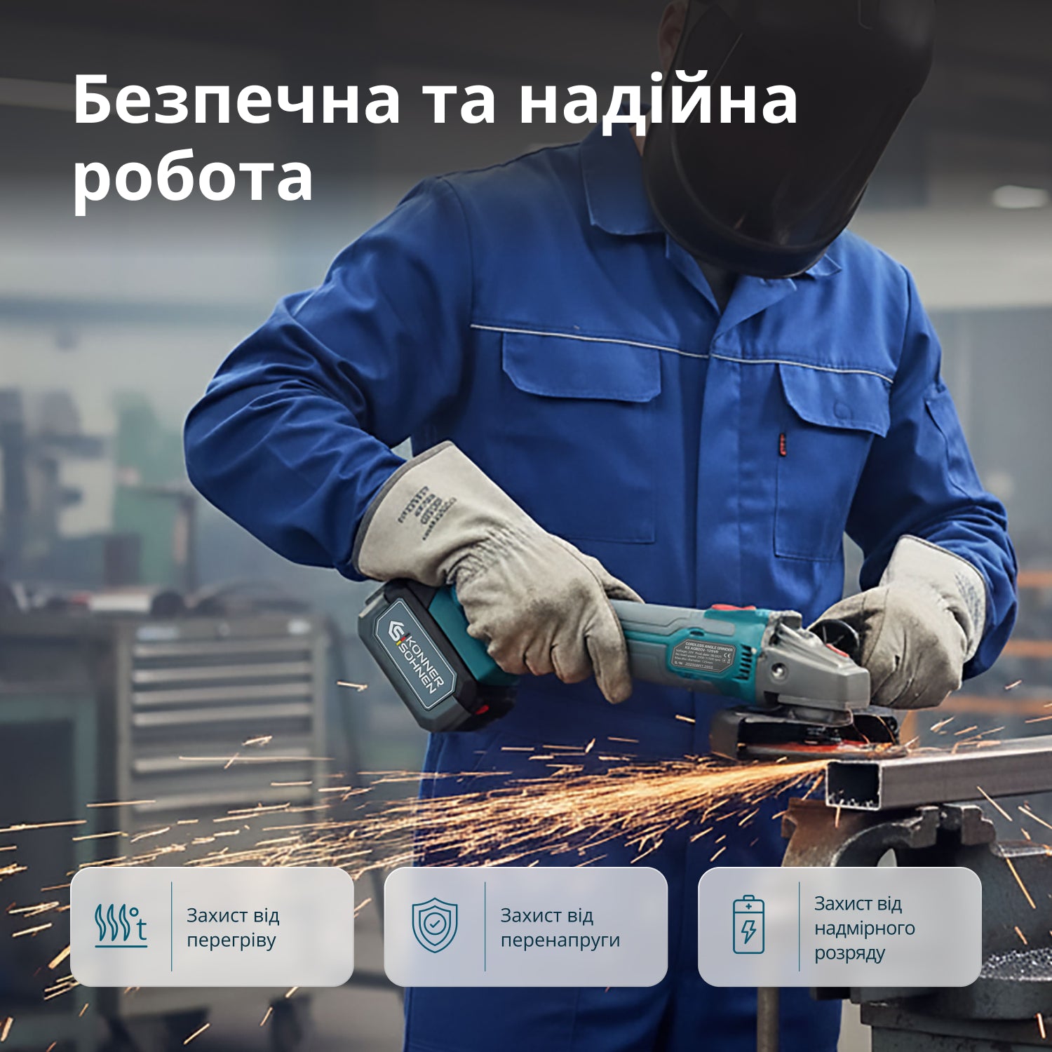 Бездротовий Майстер-набір KS IDAGB 20V SET 1 