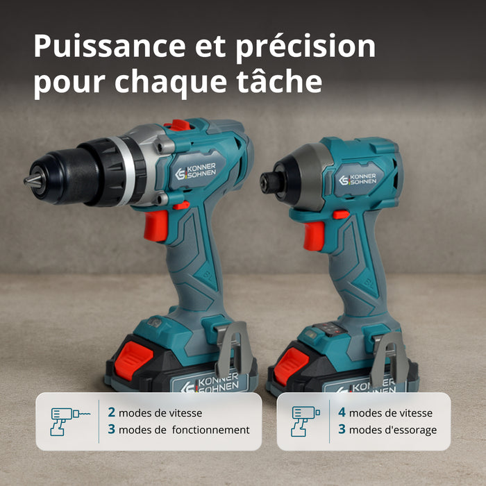 Kit d’outils sans fil  Master Set 2en1 KS IDISD 20V SET 2 PLUS