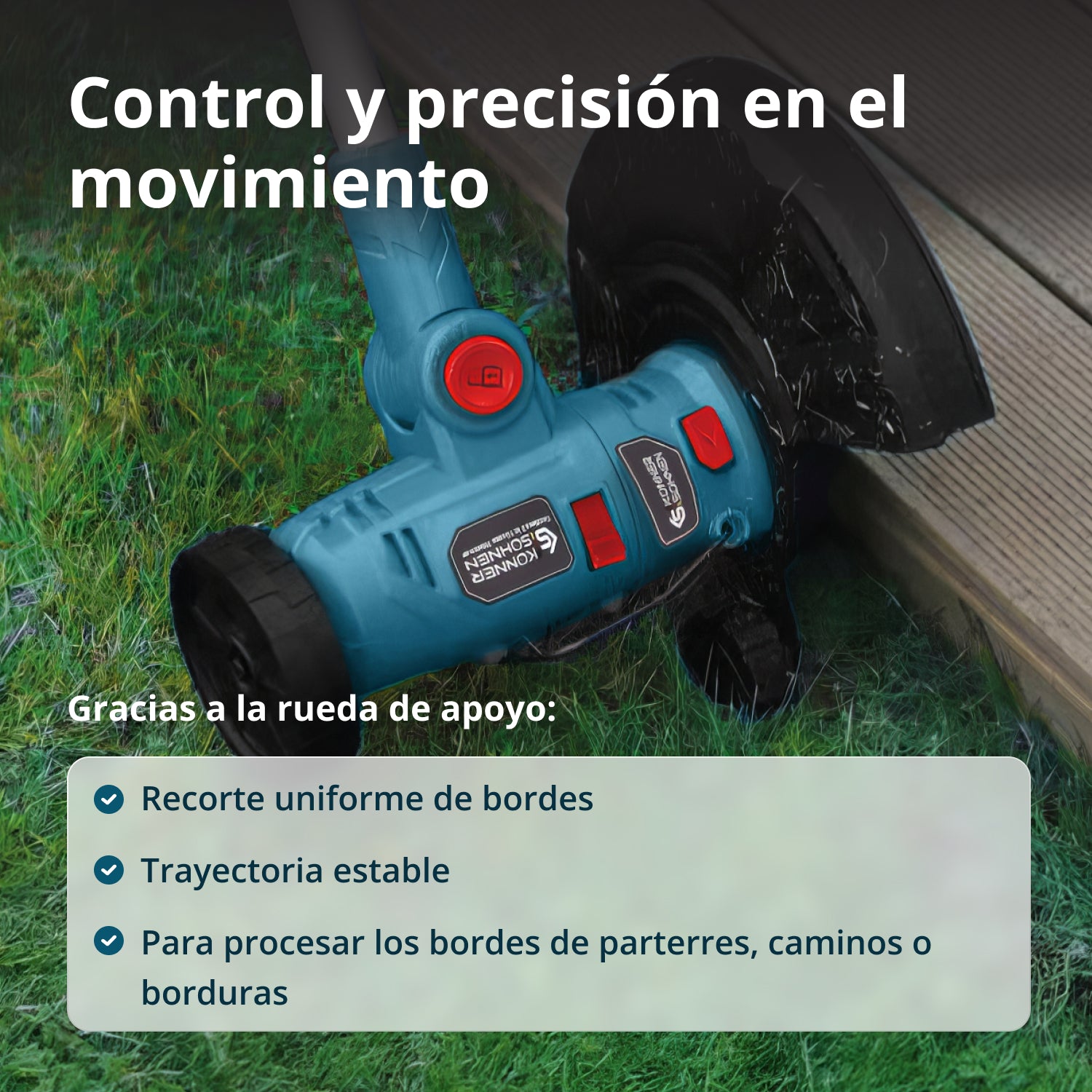 Cortabordes multifuncional inalámbrico KS MFT-20V