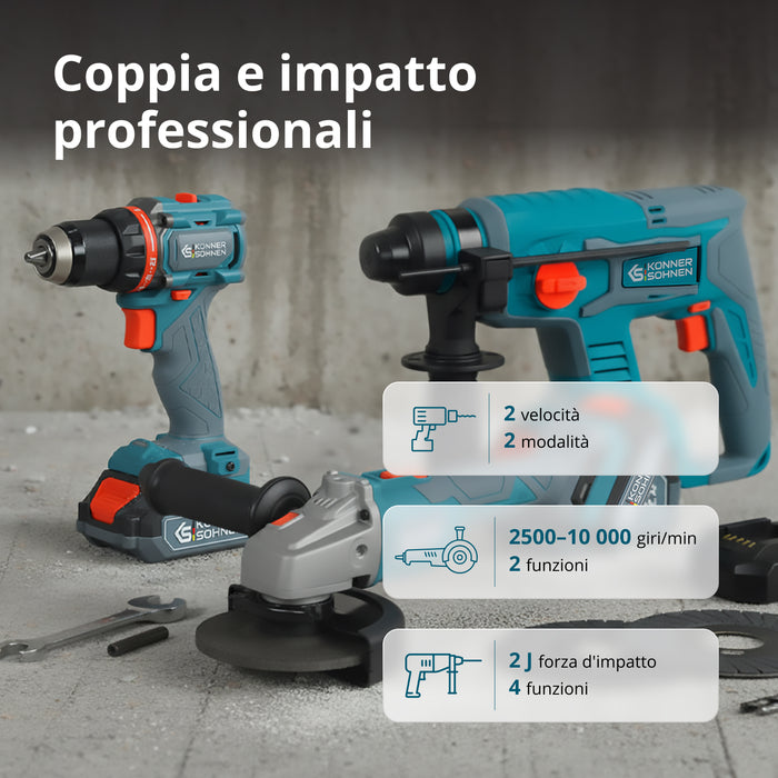 Set Master Senza Fili Kit 3-in-1 KS RHAGD 20V SET 3
