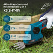 Akku-Gras- und Heckenschere 2 in 1 mit Verlängerungsgriff KS SHT-8V + Extension Pole thumbnail