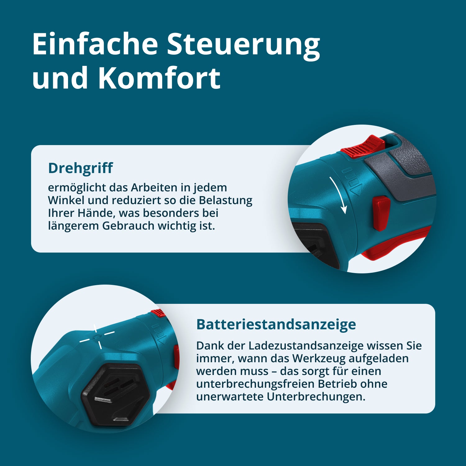 Akku-Gras- und Heckenschere 2 in 1 mit Verlängerungsgriff KS SHT-8V + Extension Pole