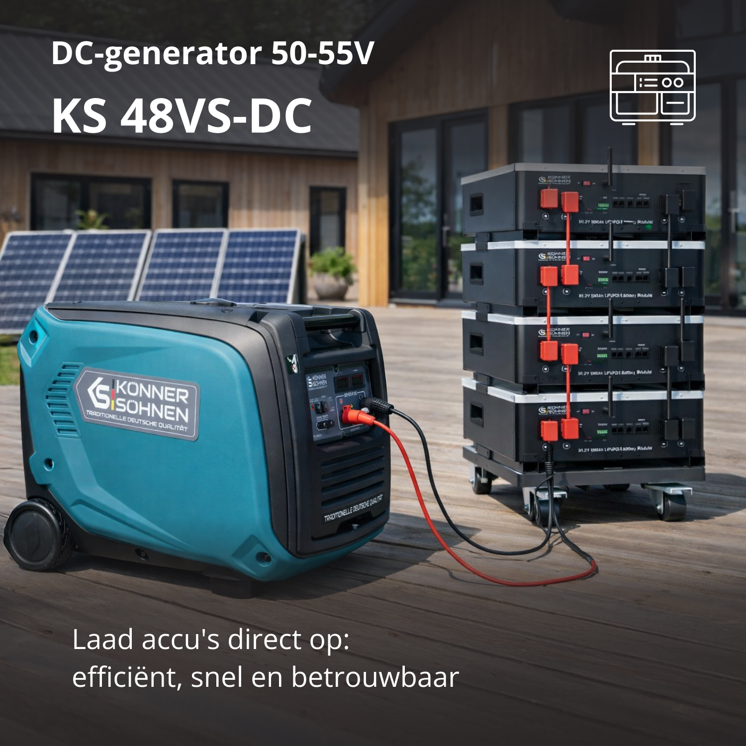 KS 48VS-DC Gelijkstroomgenerator, versie 50–55V