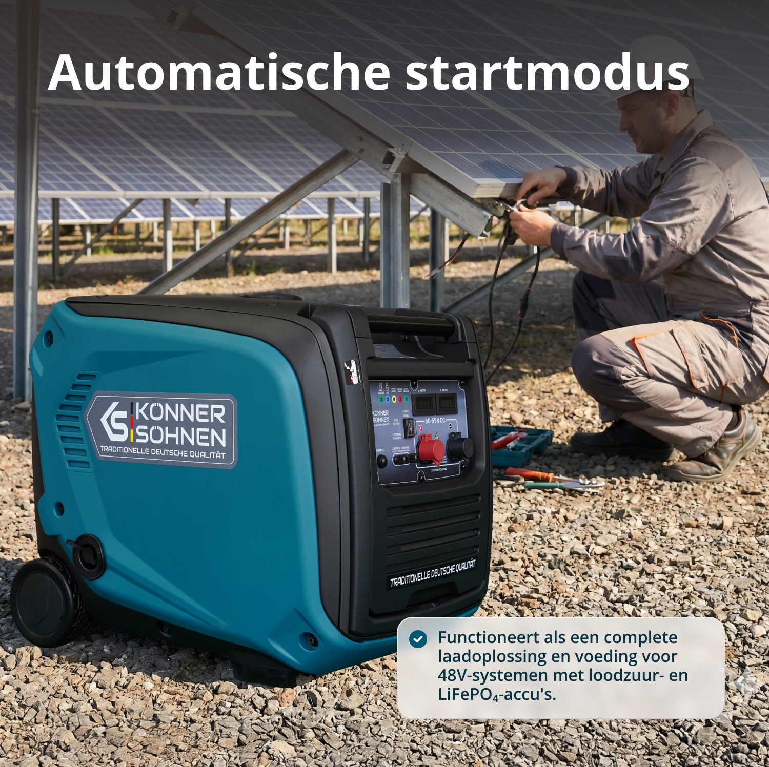 KS 48VGS-DC Gelijkstroomgenerator, versie 50–55V