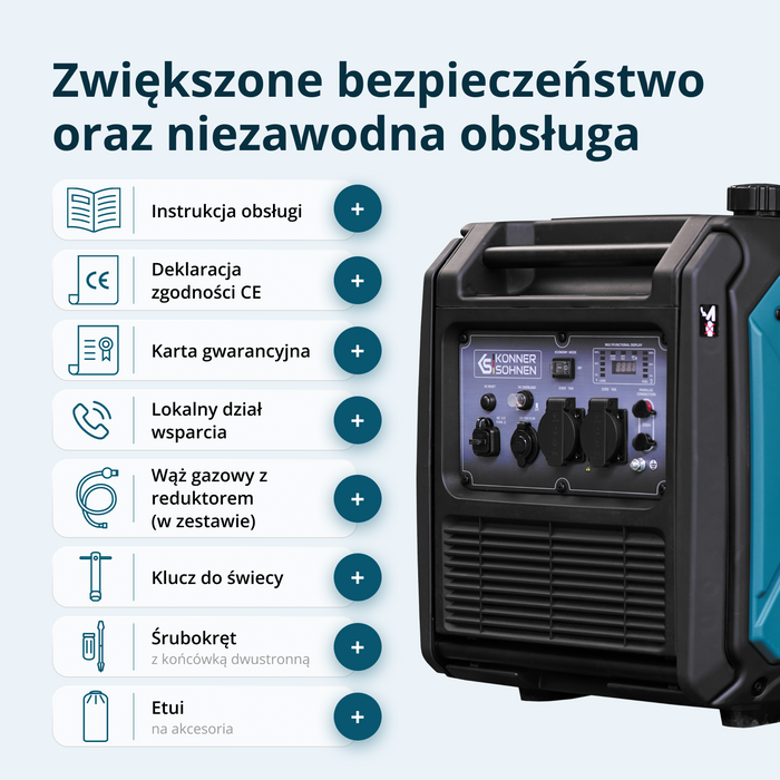 Inwerterowy generator LPG/benzyna KS 4000iEG S