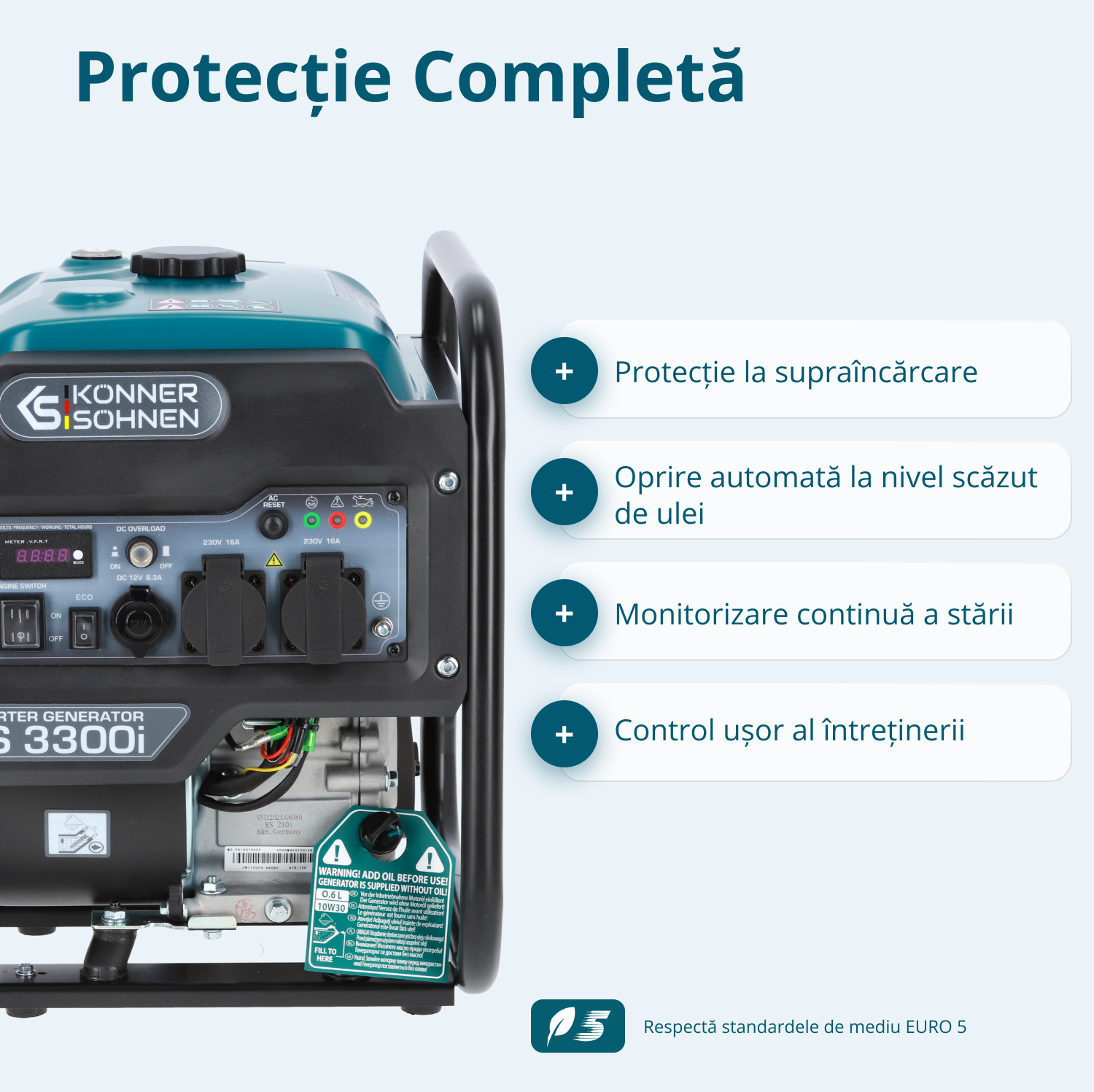 Generator cu inverter KS 3300i (Recondiționat – Stare Excelentă)