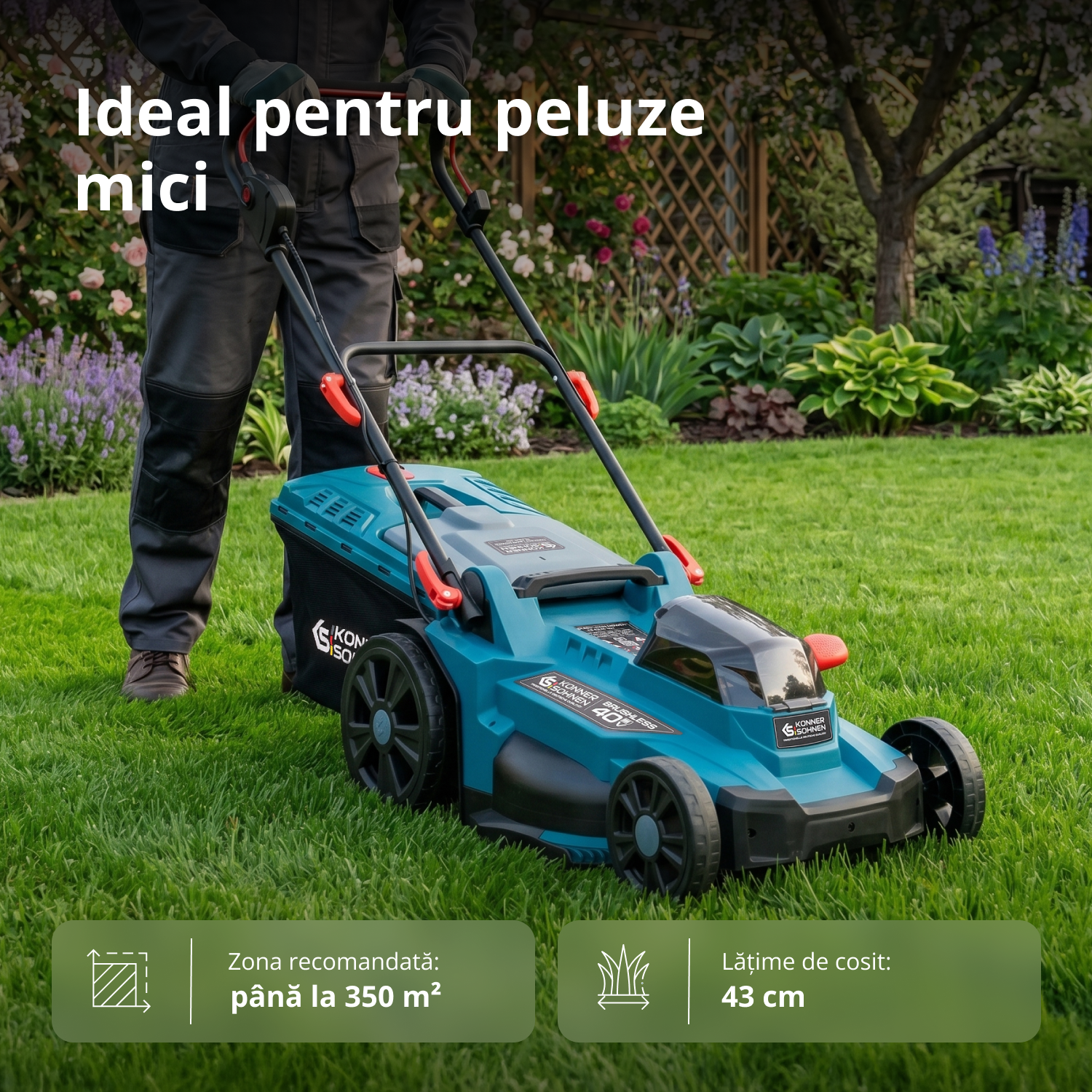 Pachet promoțional pentru îngrijirea gazonului KS 43LM-BCT40V-SET