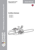 Tronçonneuse sans fil KS CS20V-12, KS CS40V-14, KS CS40V-16