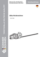 Akku-Heckenschere KS HT-20V