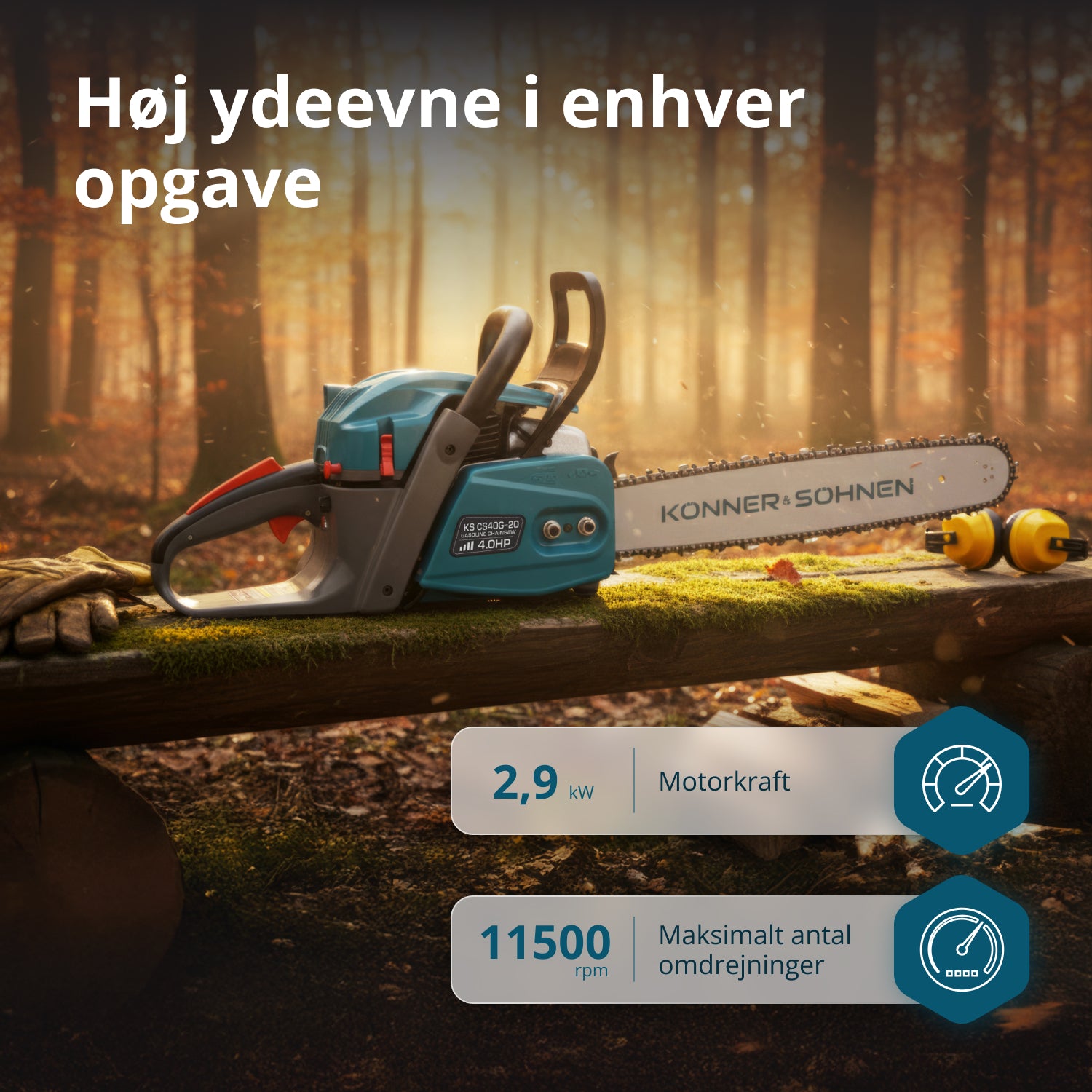 Benzínová motorová pila KS CS40G-20