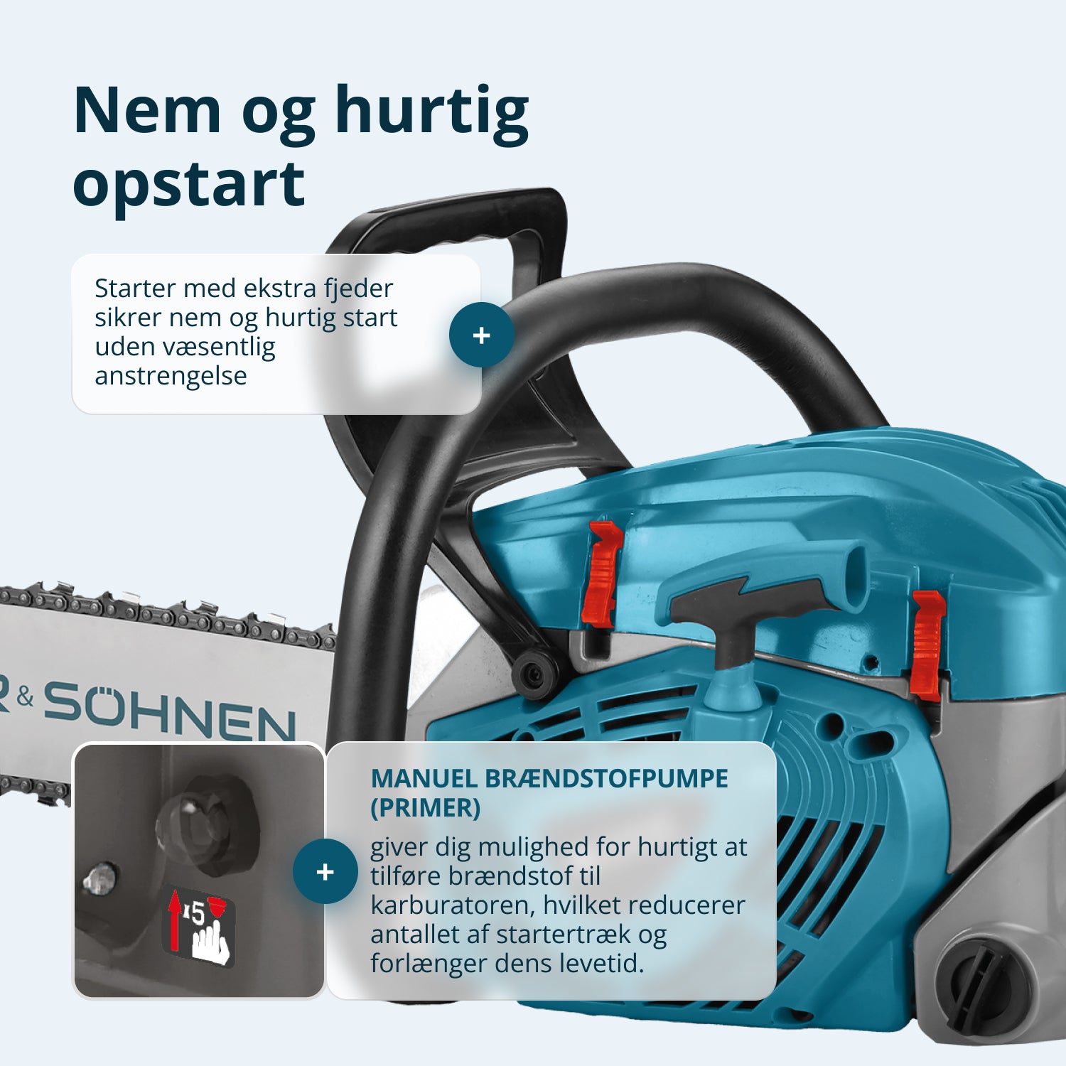 Benzínová motorová pila KS CS40G-20