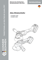 Akku-Winkelschleifer KS AGB20V-125VR, KS AG20V-125VR