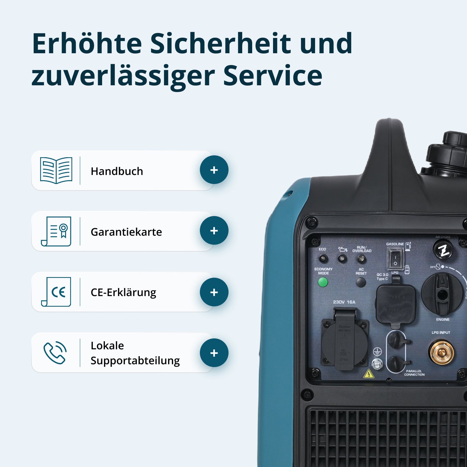 Invertergenerator (Gas/Benzin) KS 1900iG S 