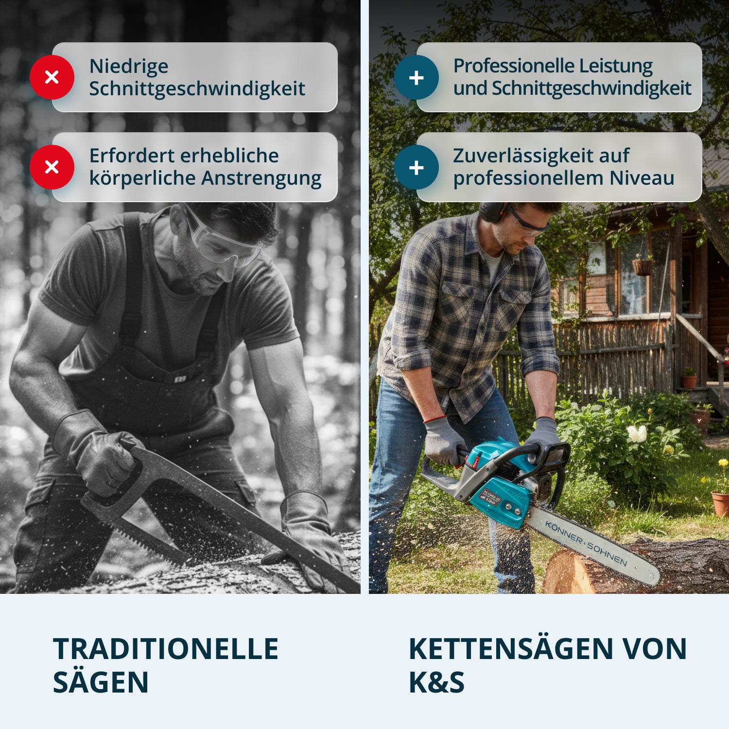 Benzin-Kettensäge KS CS40G-20