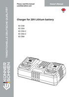 Carregador para bateria de lítio 20V KS C24A, KS C45A, KS C35A-2