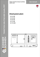 Estação de energia a diesel KS 22-3BE, KS 35-3BE, KS 50-3BE, KS 72-3BE, KS 110-3BE