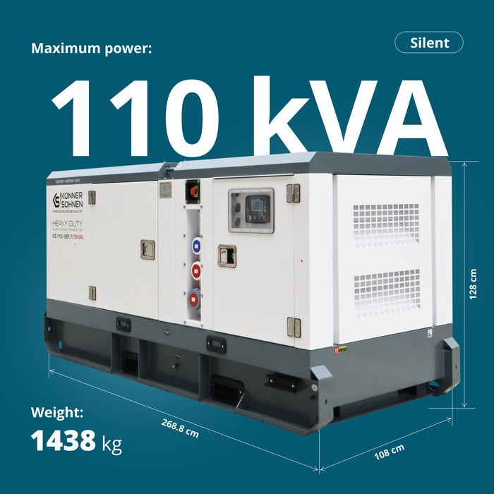 Estação de Energia Diesel Trifásica KS 110-3BE