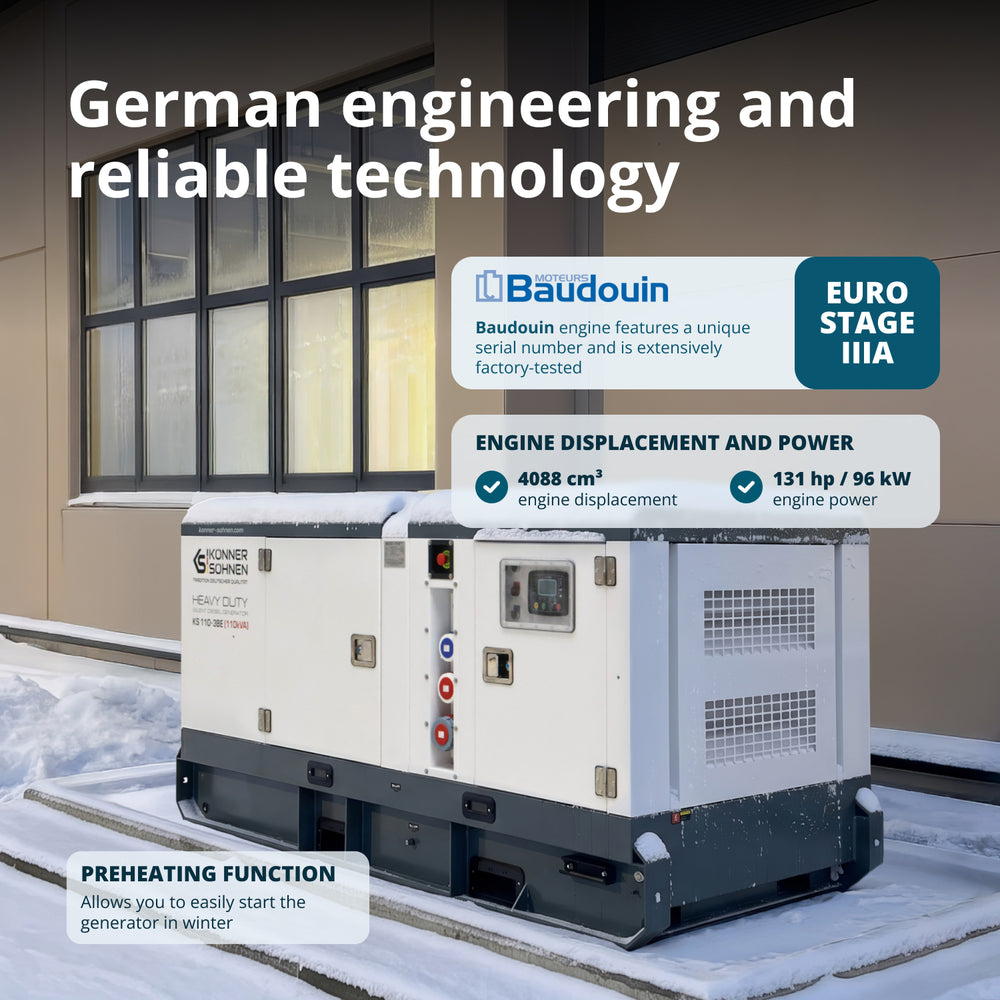 Estação de Energia Diesel Trifásica KS 110-3BE