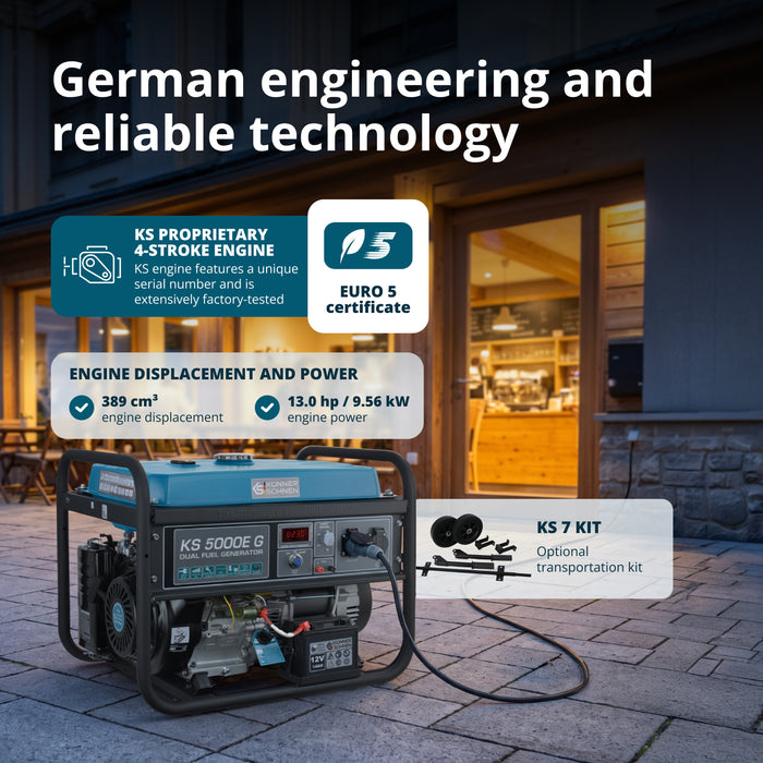 Γεννήτρια LPG/Βενζίνης «Könner & Söhnen» KS 5000E G