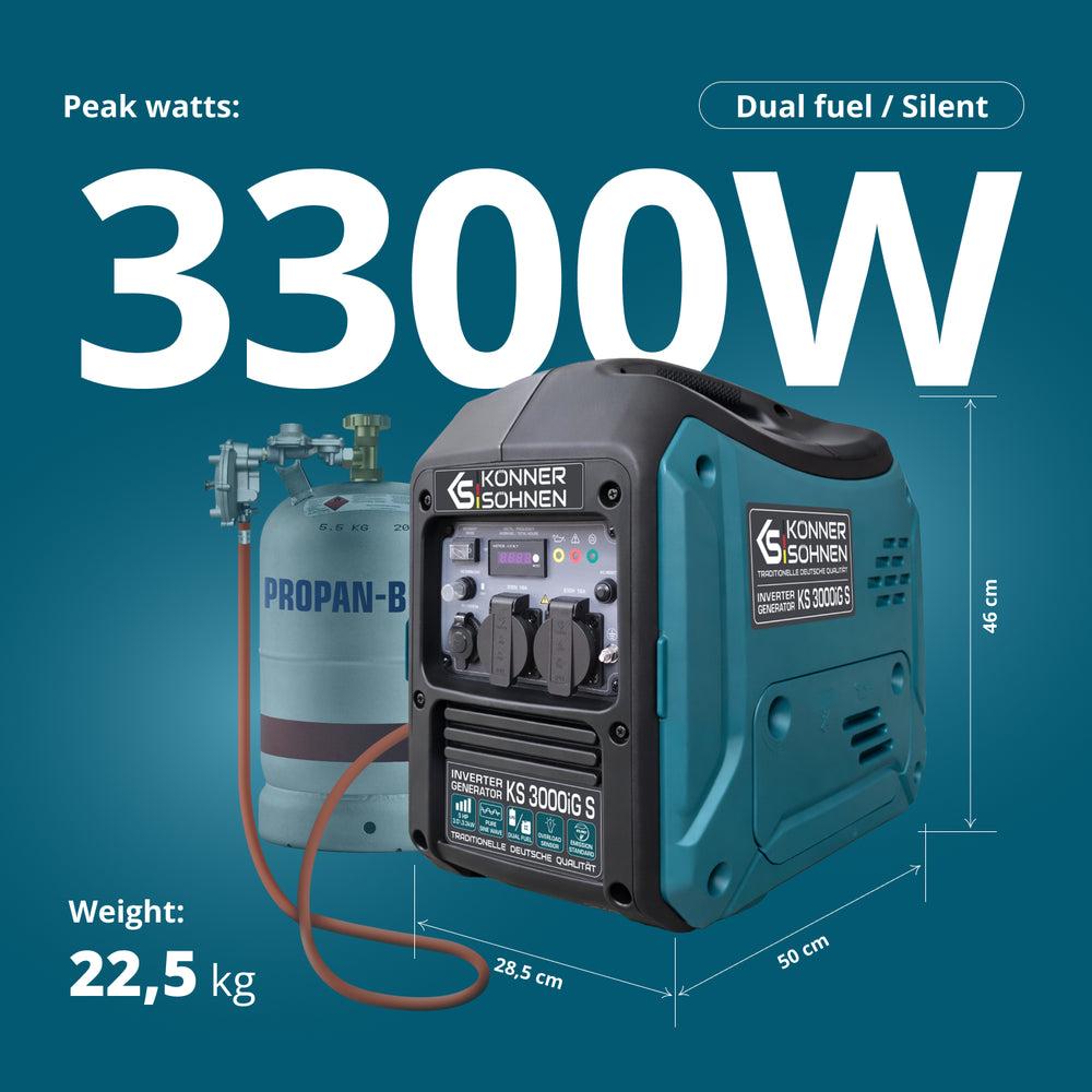 LPG/bensin invertergenerator KS 3000iG S