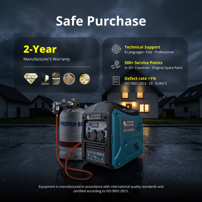 LPG/bensin invertergenerator KS 3000iG S
