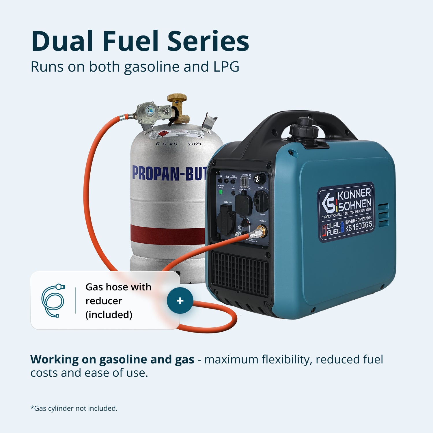 Invertorový generátor (LPG/benzín) KS 1900iG S