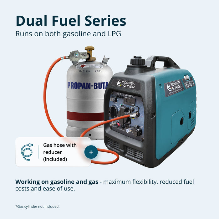 LPG/benzin inverter generator KS 3100iG S