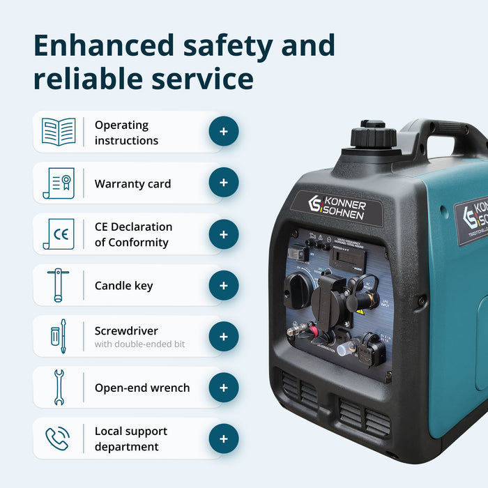 LPG/benzin inverter generator KS 3100iG S