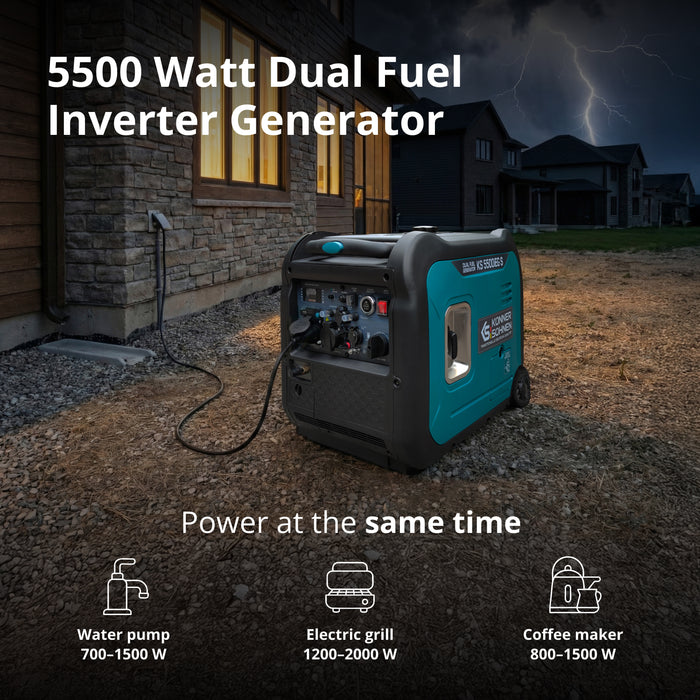 LPG/benzinski invertorski generator KS 5500iEG S