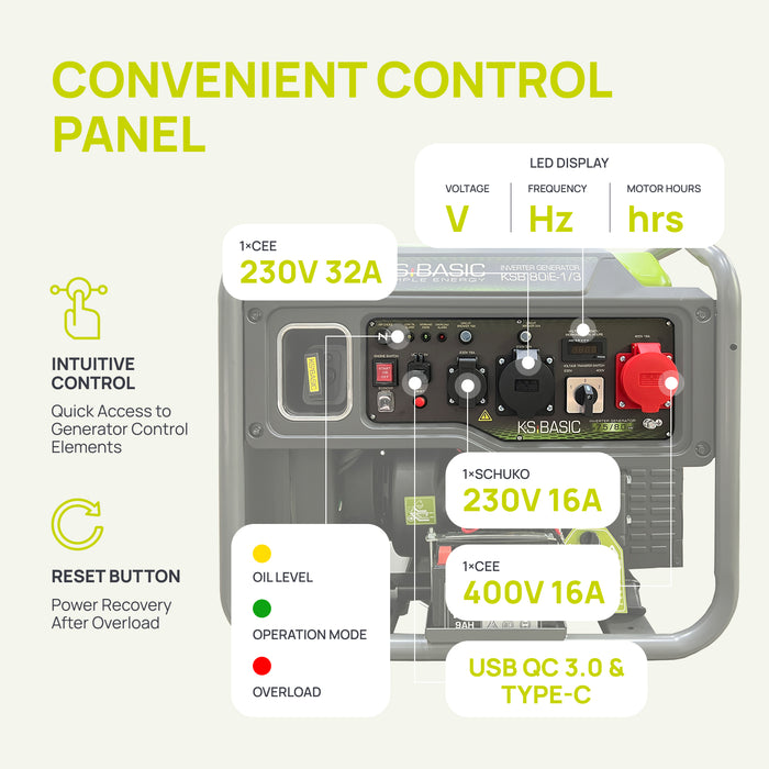 Invertergenerator KSB 80iE-1/3