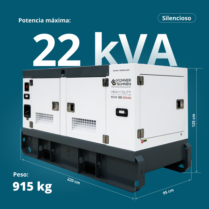 KS 22-3BE Central eléctrica diésel trifásica