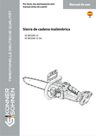 Mini motosierra a batería KS MCS20V-12, KS MCS20V-12 Set