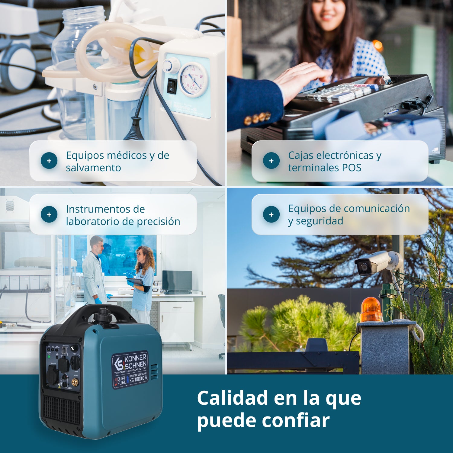 Generador Inverter (gasolina/gas) KS 1900iG S 