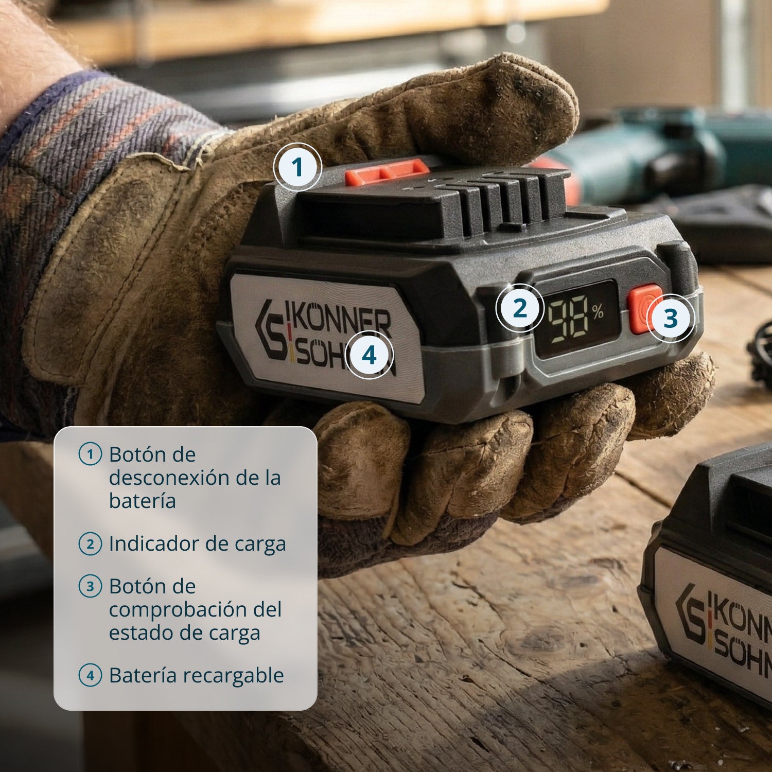 Batería de litio 20V KS 20V2-1