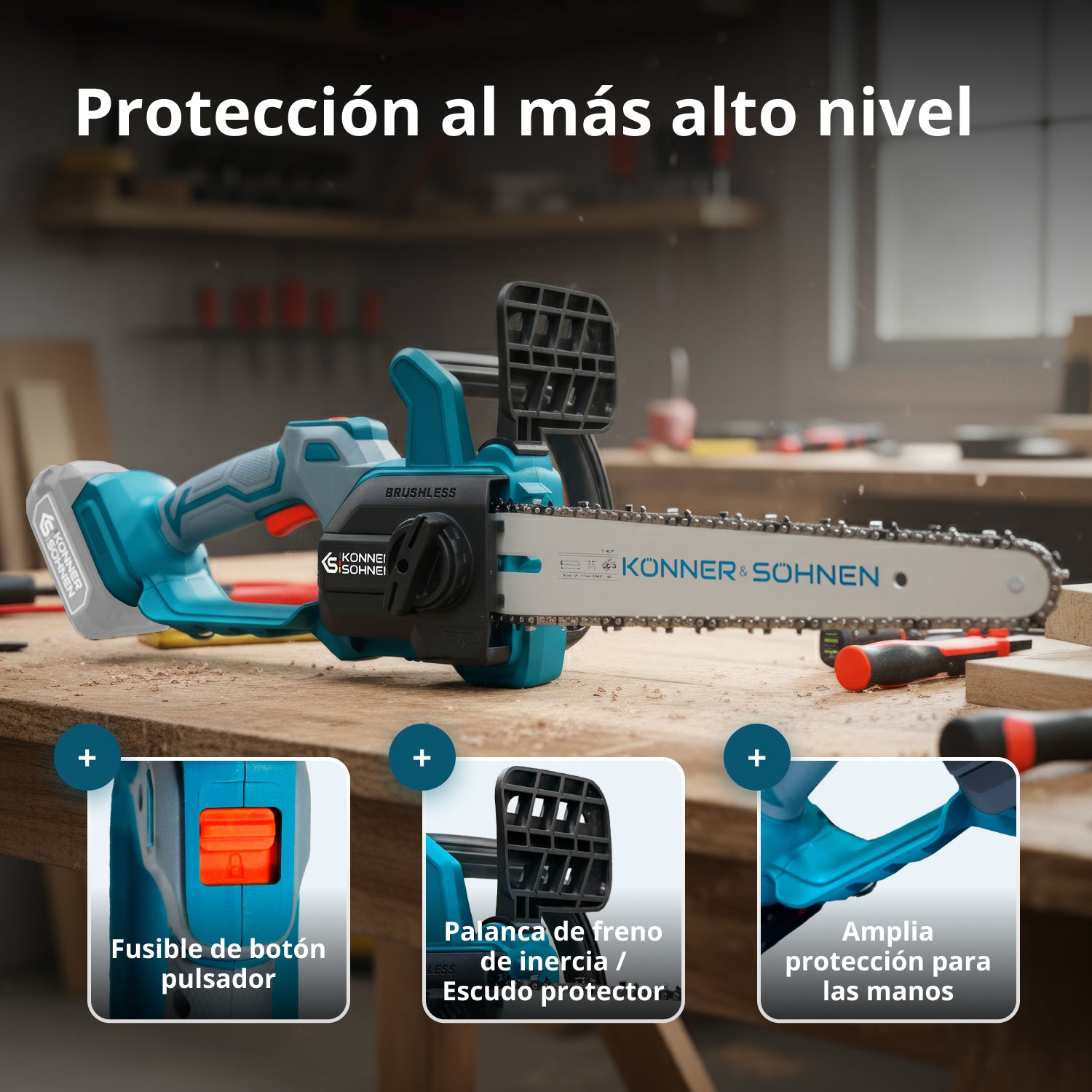 Sierra inalámbrica KS MCS20V-12 SET