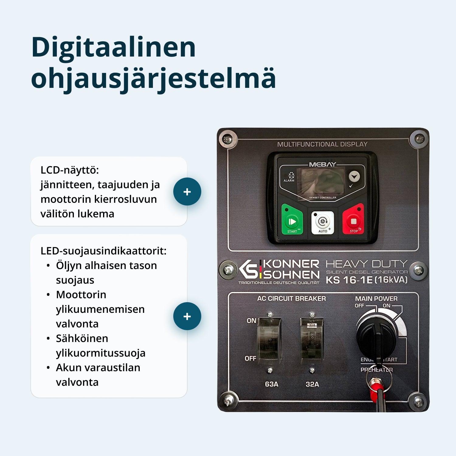 Dieselgeneraattori KS 16-1E