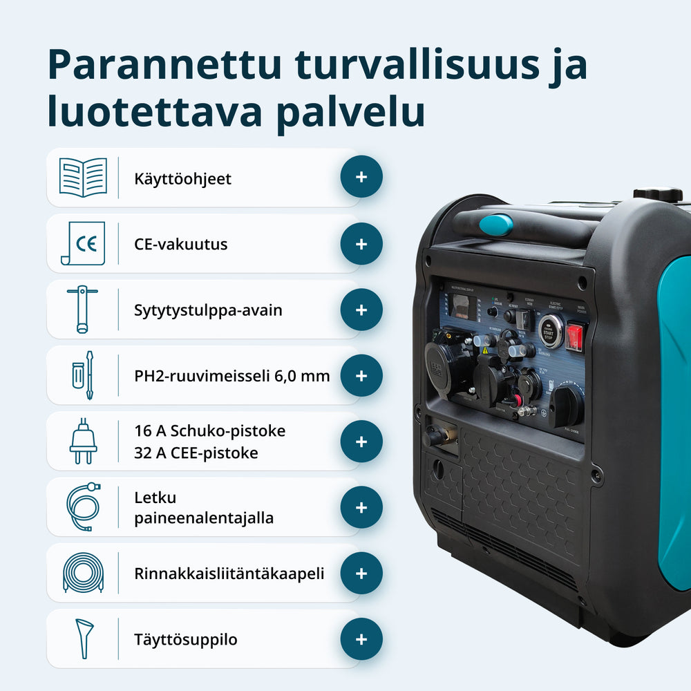 LPG/bensiini-invertterigeneraattori KS 5500iEG S