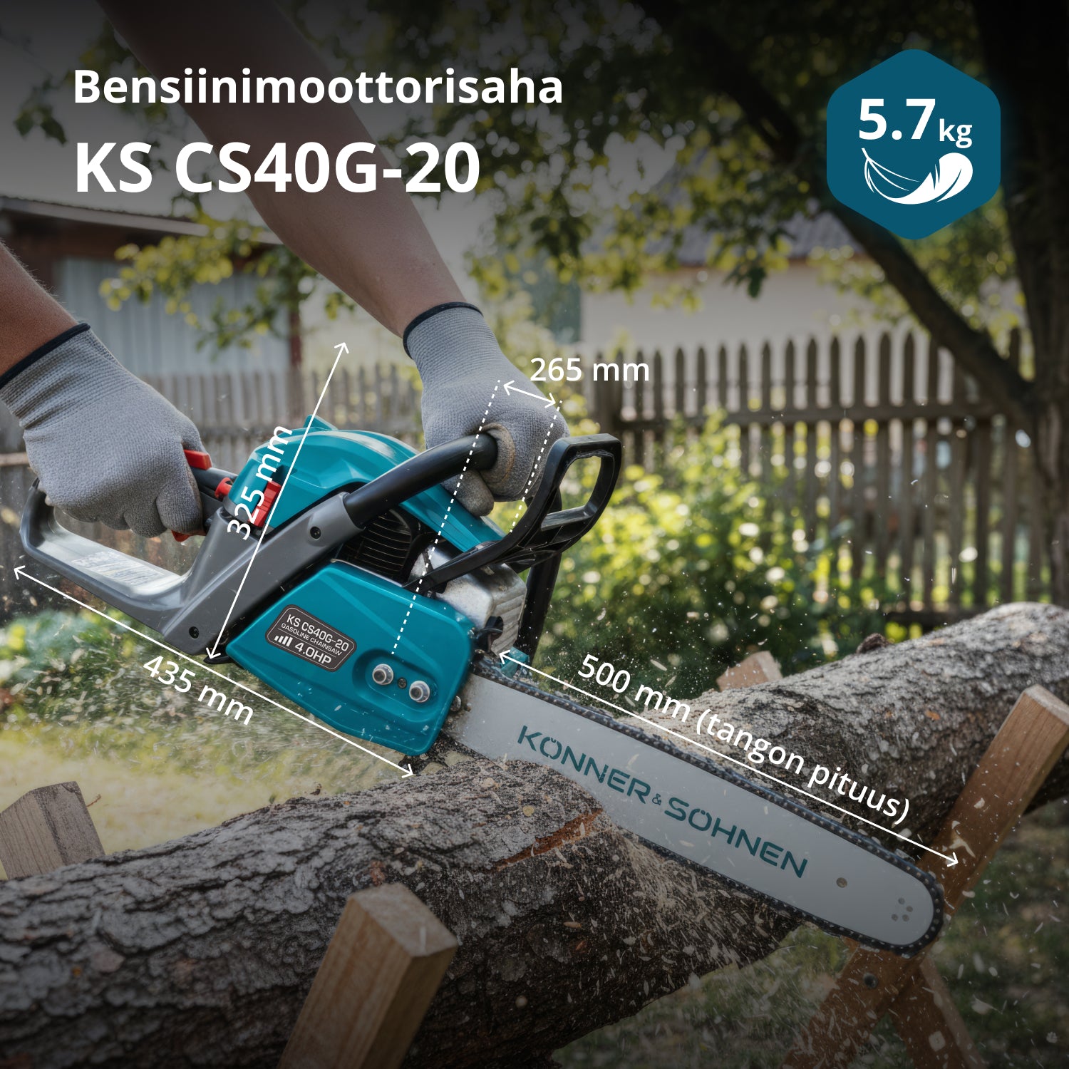 Bensiiniketjusaha KS CS40G-20