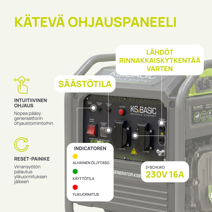 Invertterigeneraattori KSB 36i